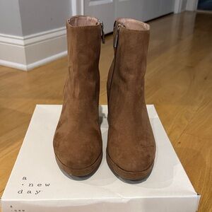 A New Day Tan Ankle Booties